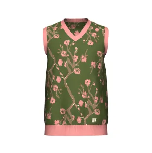 Unisex Jacquard Knitted V-Neck Sweater Vest