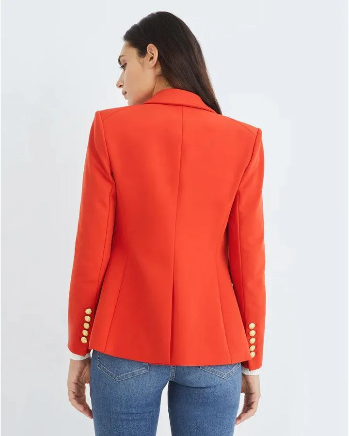 Veronica Beard Miller Dickey Jacket Flame Red