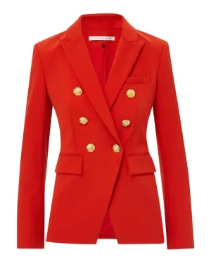 Veronica Beard Miller Dickey Jacket Flame Red