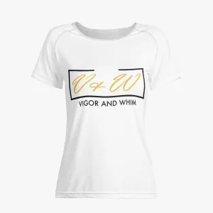 Vigor and Whim Ladies T - White