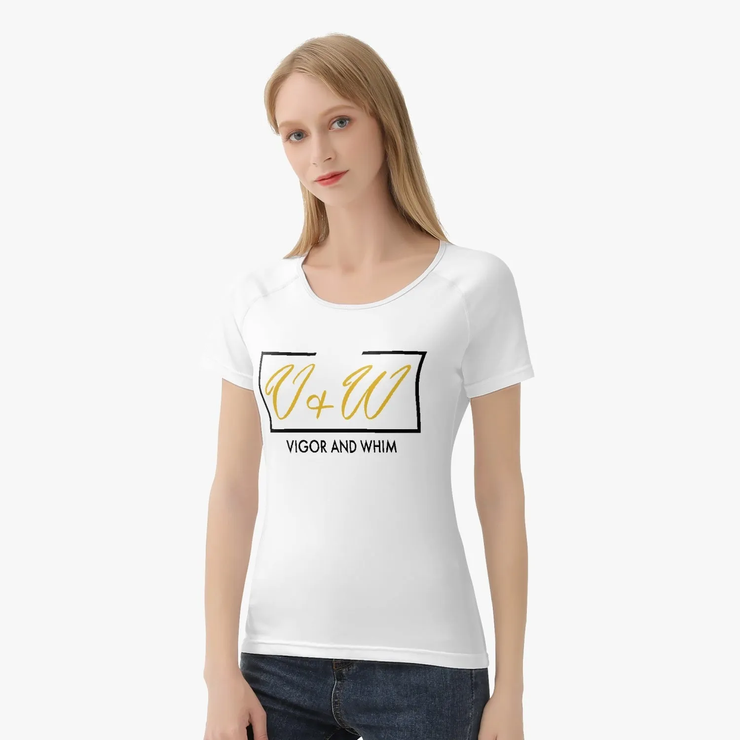 Vigor and Whim Ladies T - White