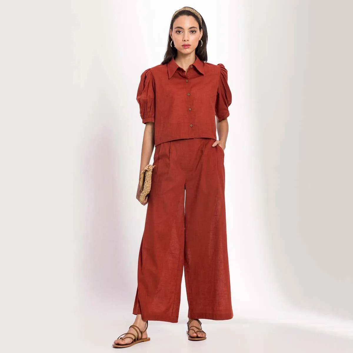 Warm Red Cotton Set