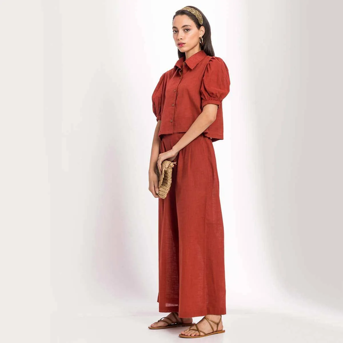 Warm Red Cotton Set