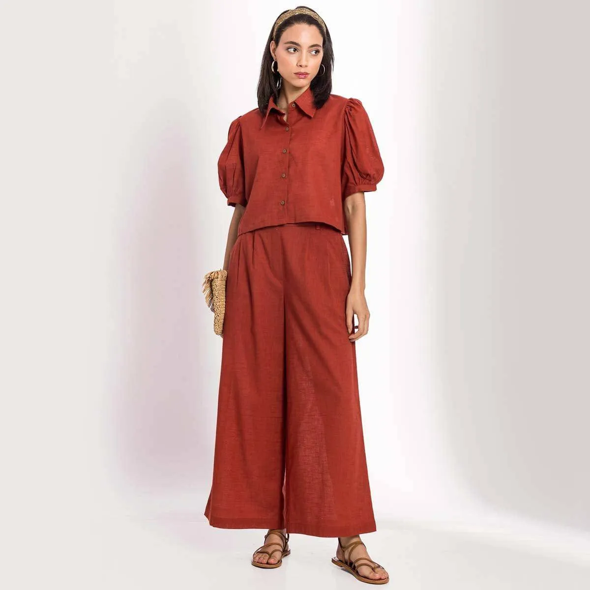 Warm Red Cotton Set