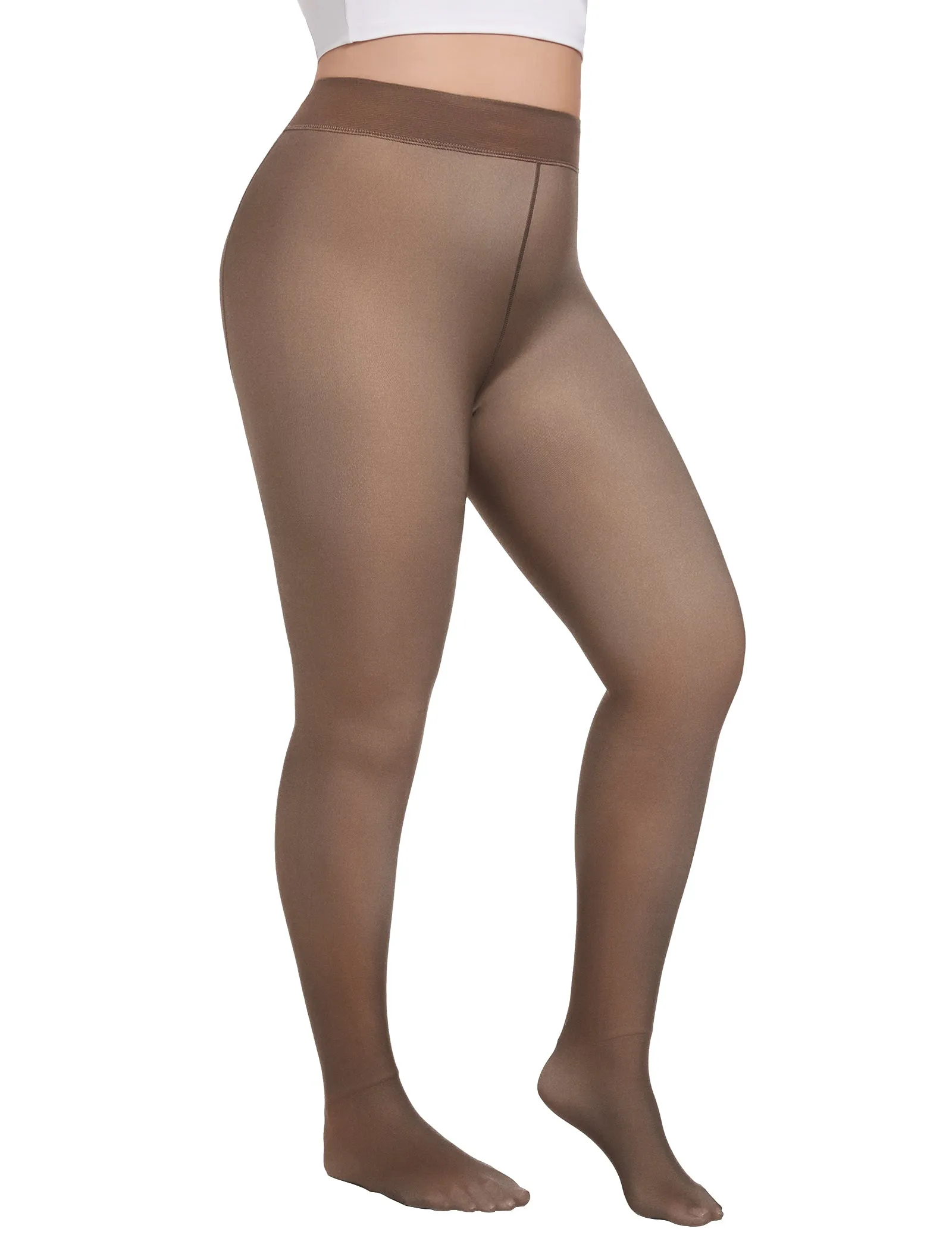 Warm Solid High Waist Fleece-lined Leggings
