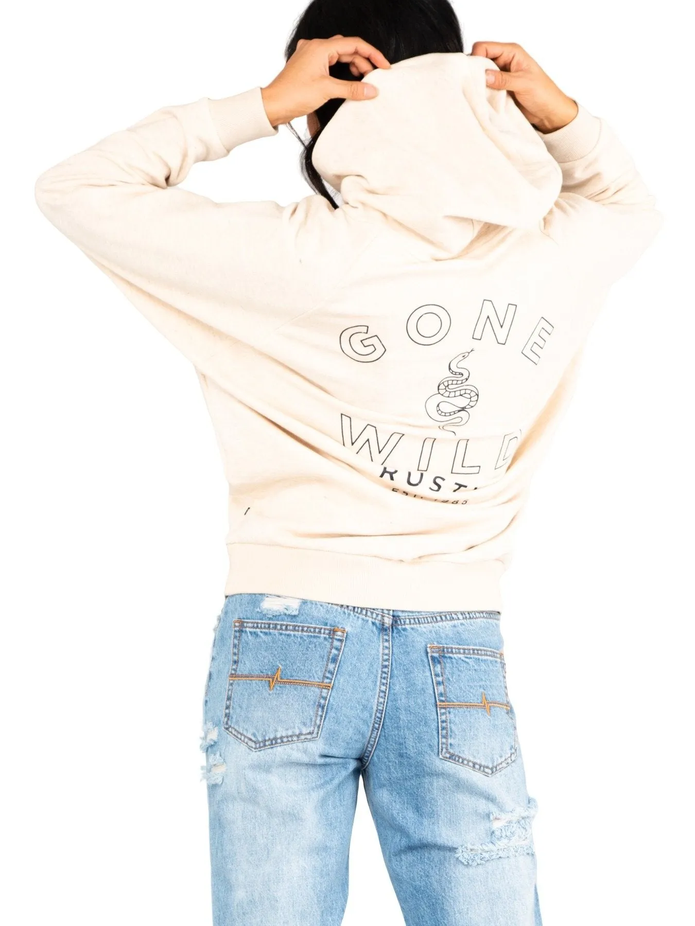 Wild Serpent Hooded Fleece - Moonlight