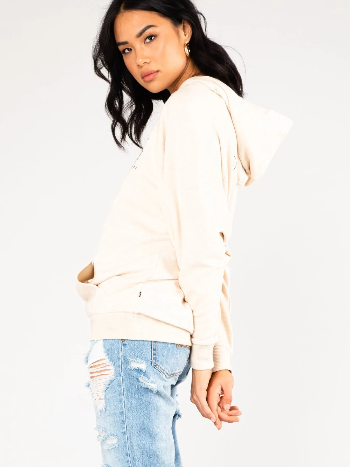Wild Serpent Hooded Fleece - Moonlight