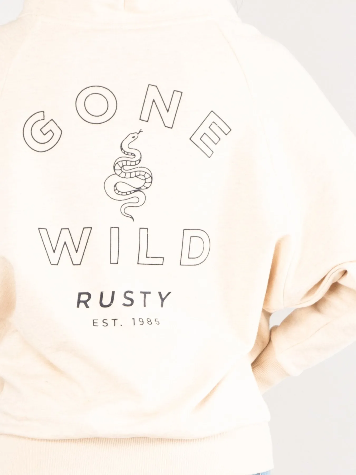 Wild Serpent Hooded Fleece - Moonlight
