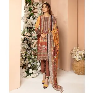 Winter Ready to Wear 3 Pcs Dress by Mona 03