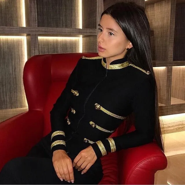 Women Spring Autumn Bandage Jacket